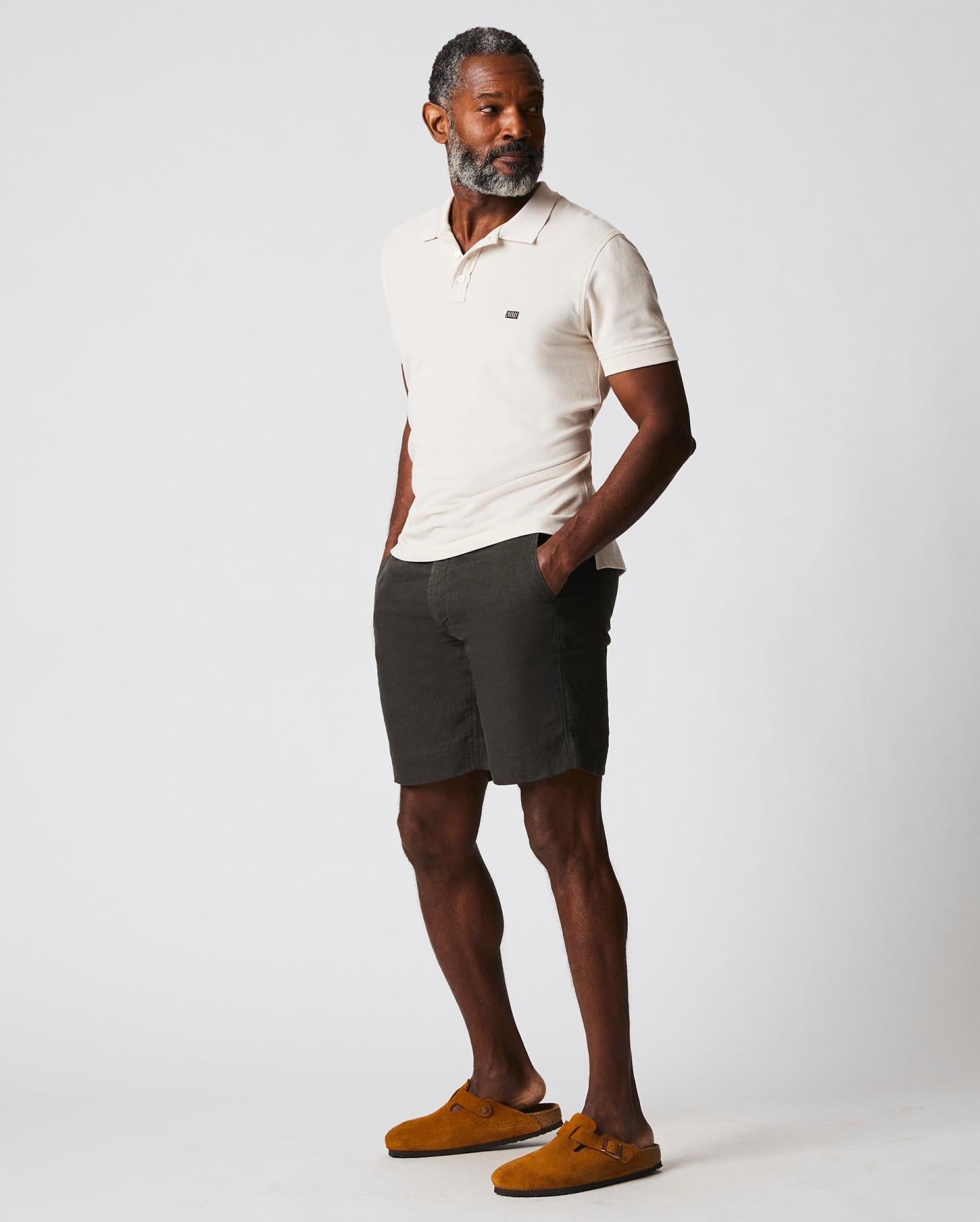 Men Pique Polo Natural | Billy Reid Polos, Tees &amp; Henleys