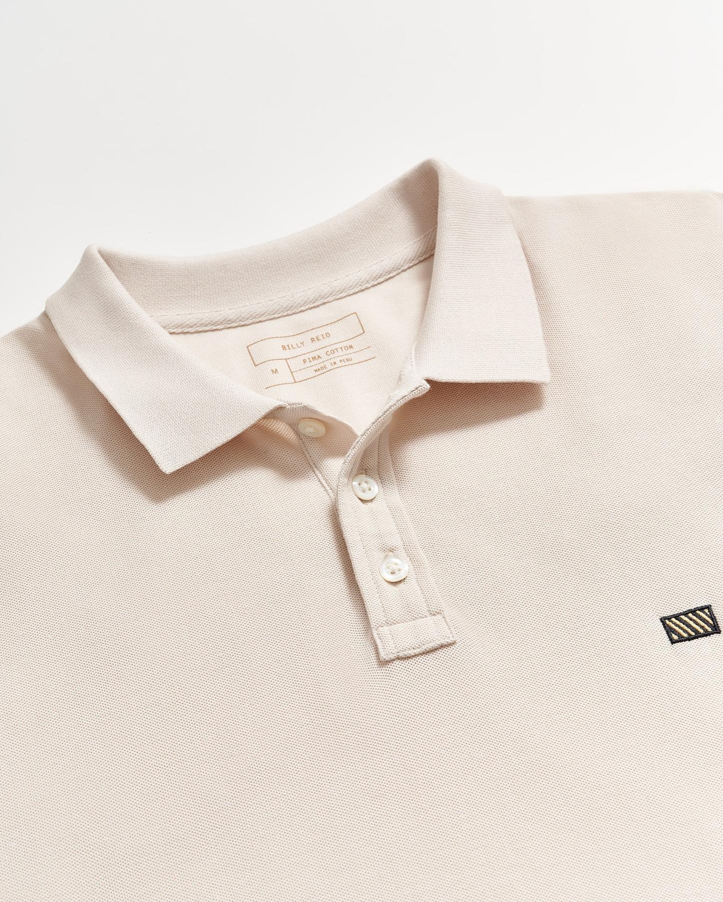 Men Pique Polo Natural | Billy Reid Polos, Tees &amp; Henleys