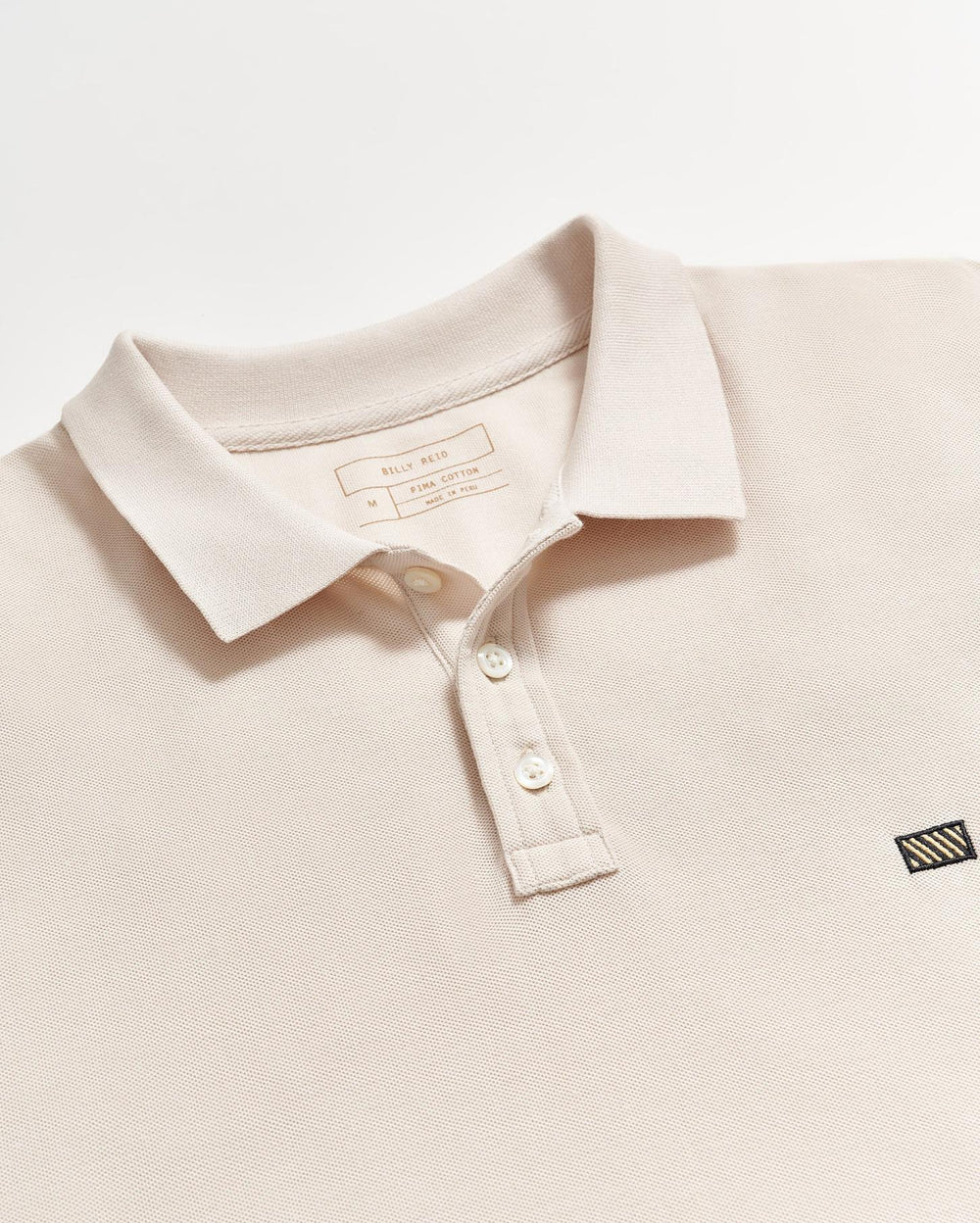 Men Pique Polo Natural | Billy Reid Polos, Tees &amp; Henleys