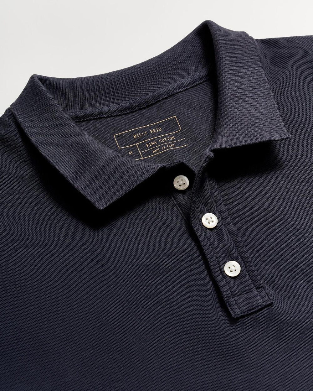 Men Pique Polo Navy | Billy Reid Polos, Tees &amp; Henleys