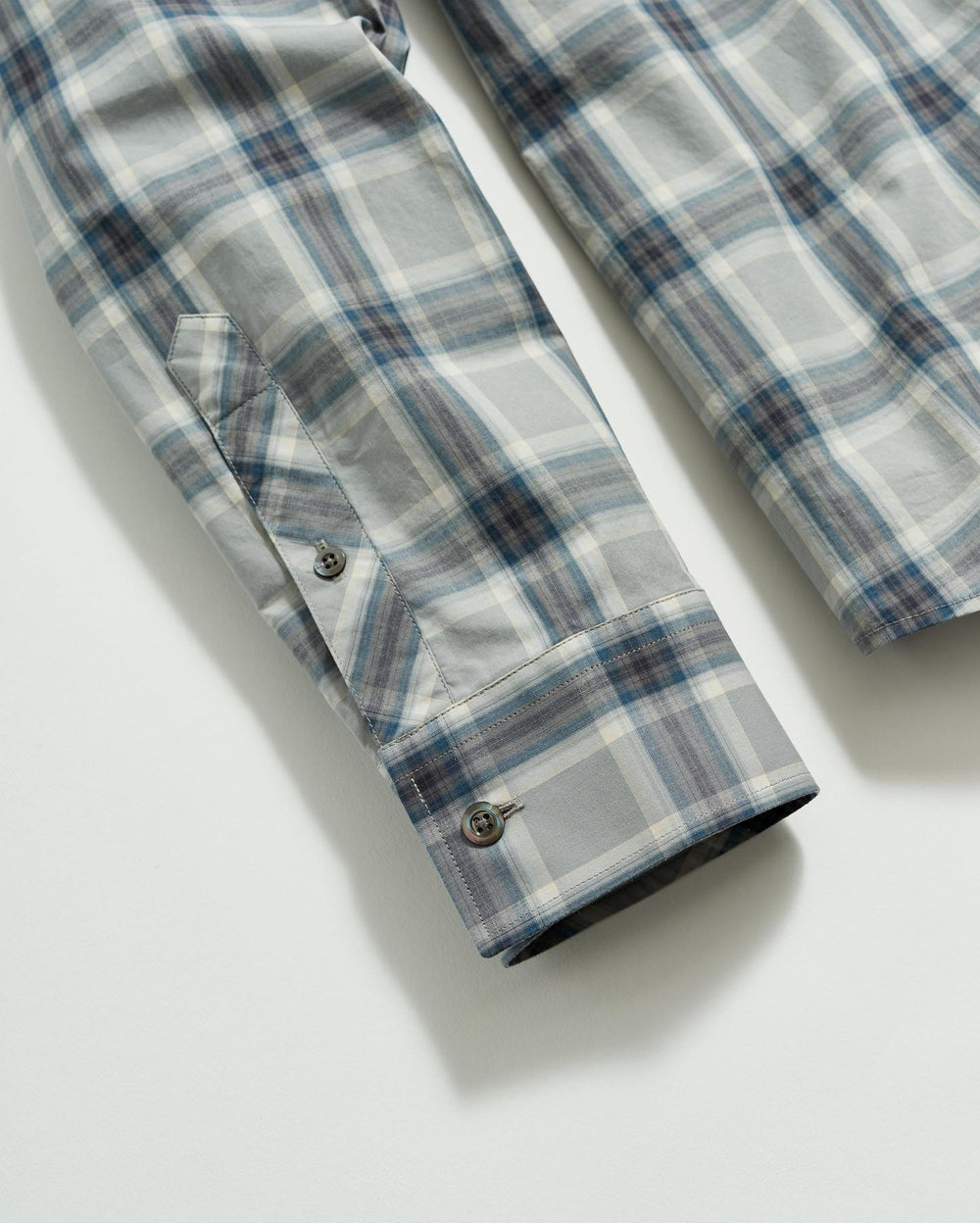 Men Plaid John T Shirt Grey/blue | Billy Reid Shirting