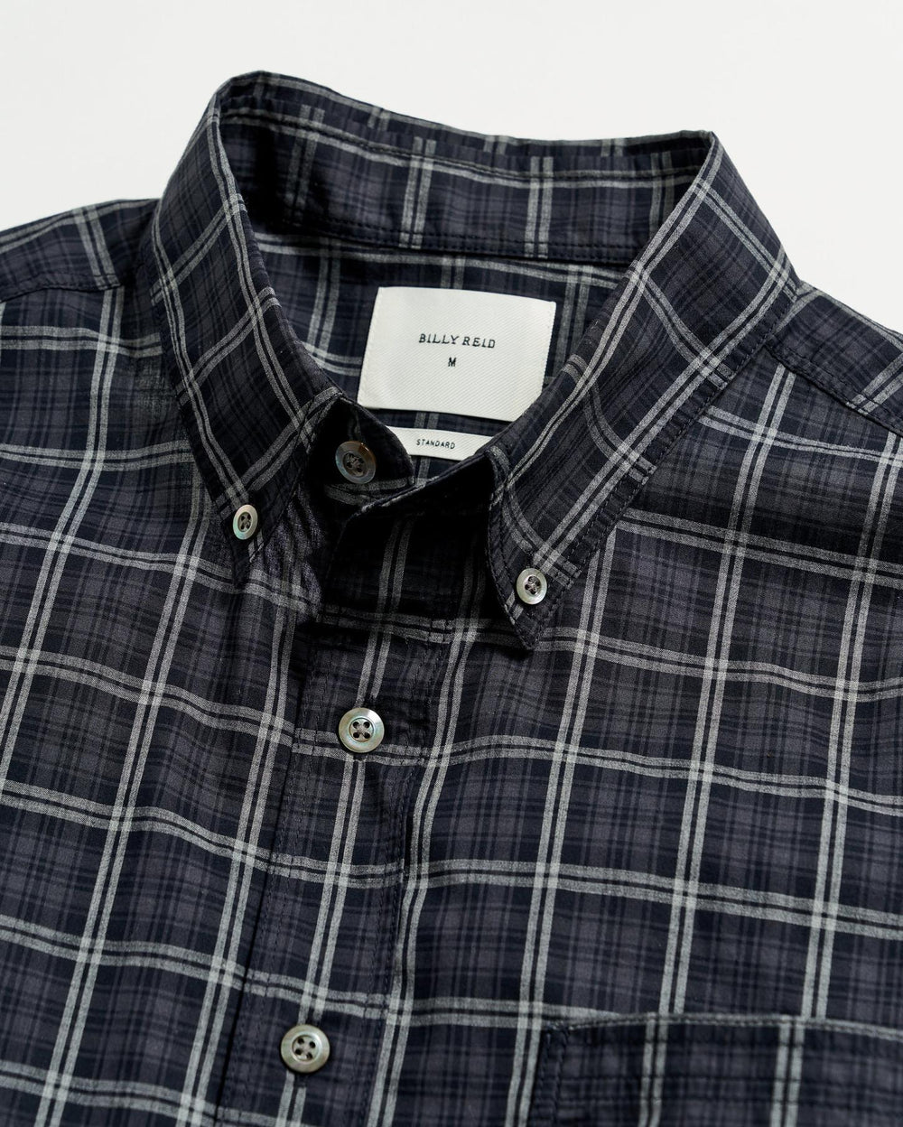 Men Plaid Tuscumbia Shirt Bd Black/grey | Billy Reid Shirting