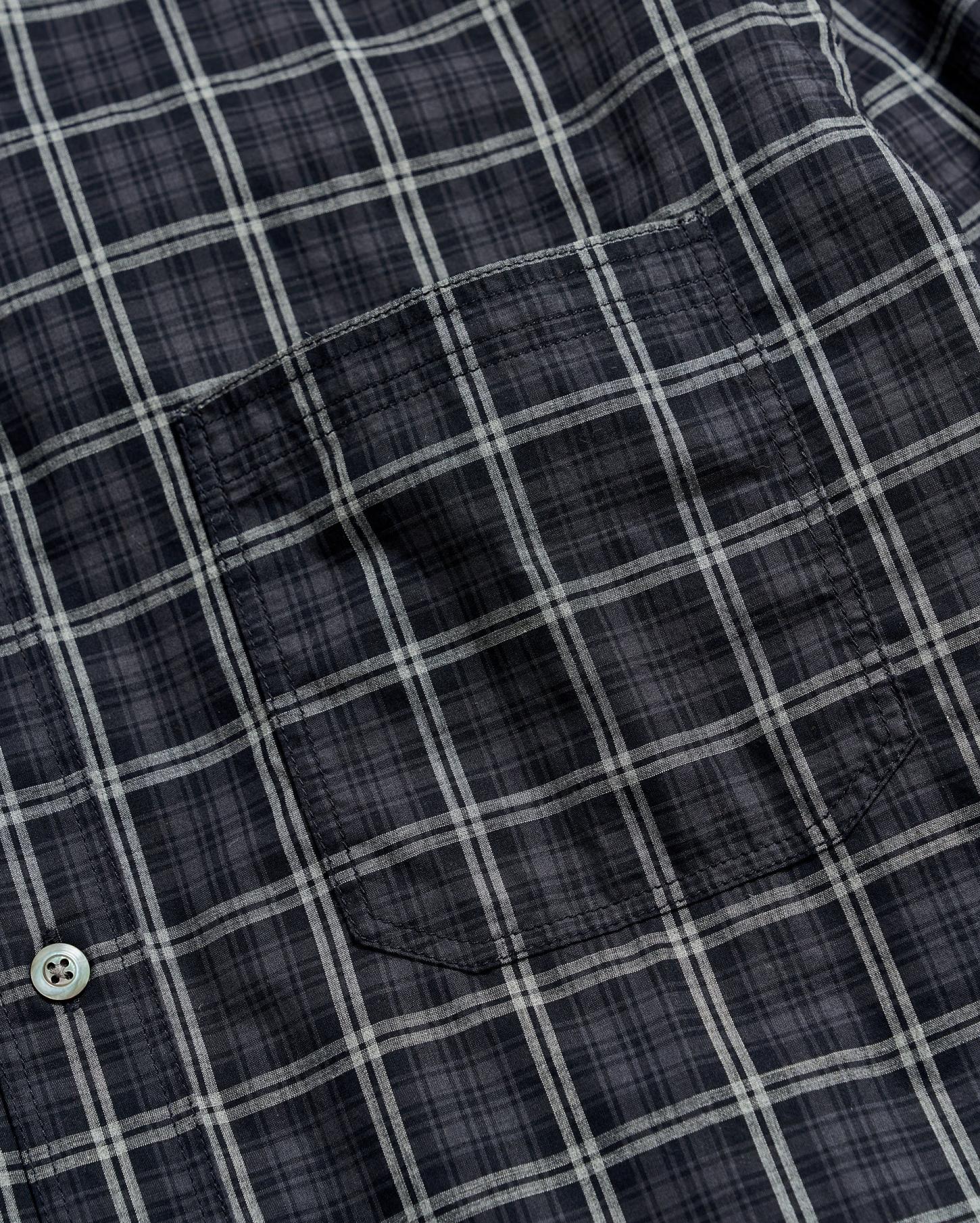 Men Plaid Tuscumbia Shirt Bd Black/grey | Billy Reid Shirting
