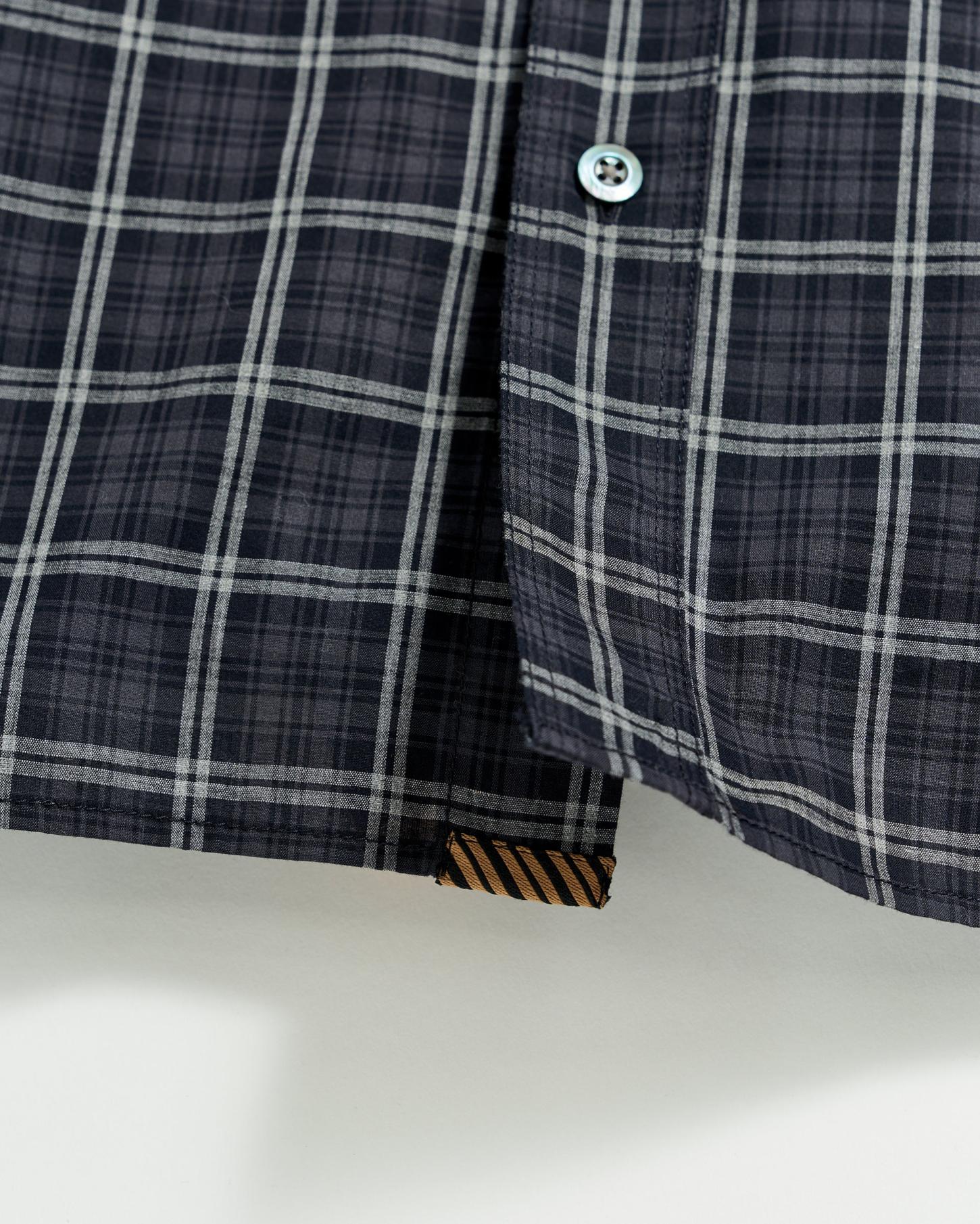 Men Plaid Tuscumbia Shirt Bd Black/grey | Billy Reid Shirting