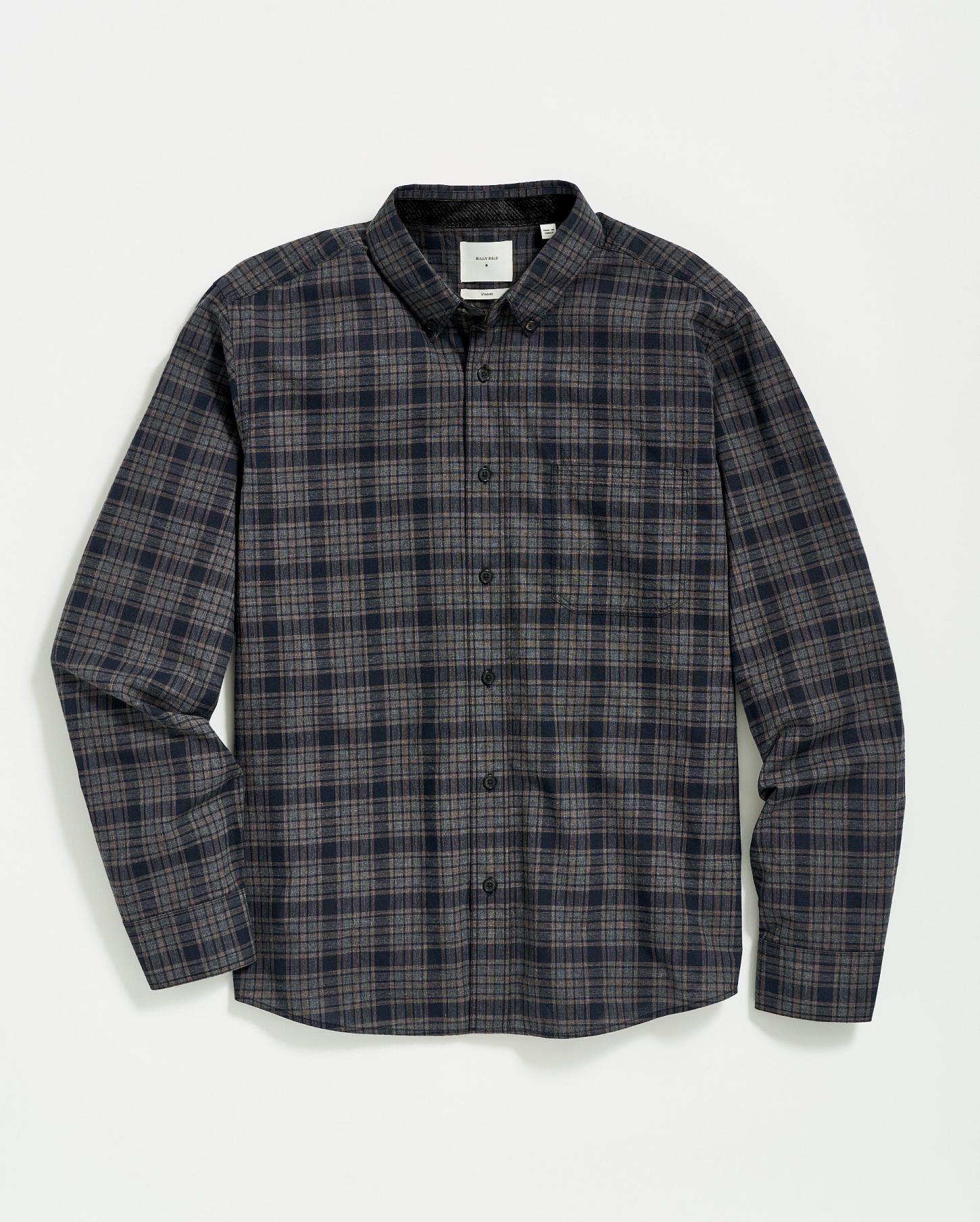 Men Plaid Tuscumbia Shirt Bd Brown/black | Billy Reid Shirting
