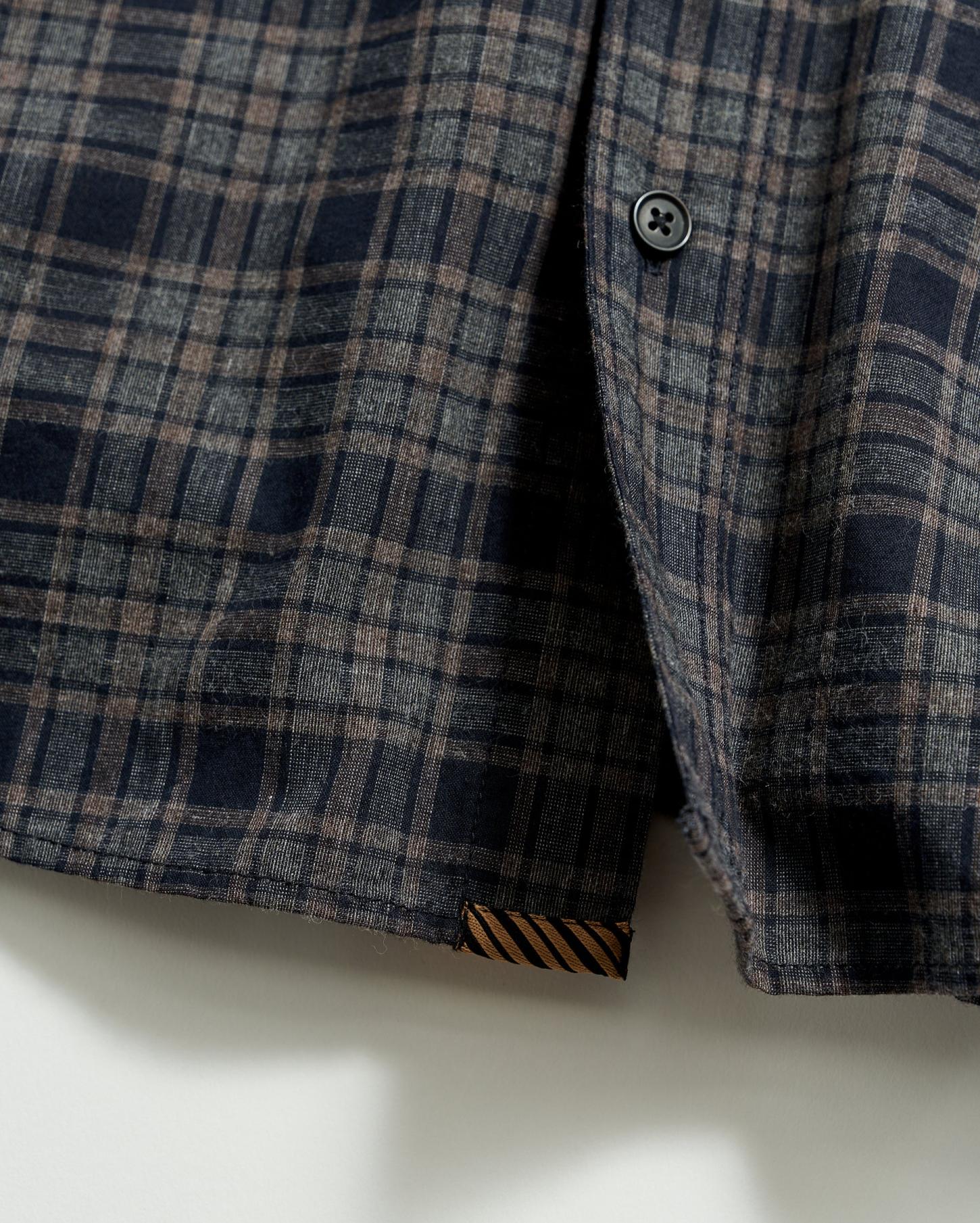 Men Plaid Tuscumbia Shirt Bd Brown/black | Billy Reid Shirting