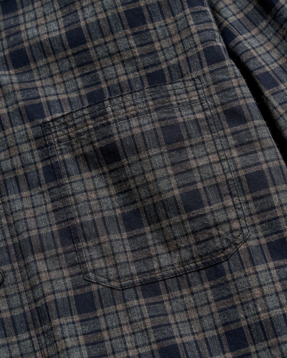 Men Plaid Tuscumbia Shirt Bd Brown/black | Billy Reid Shirting