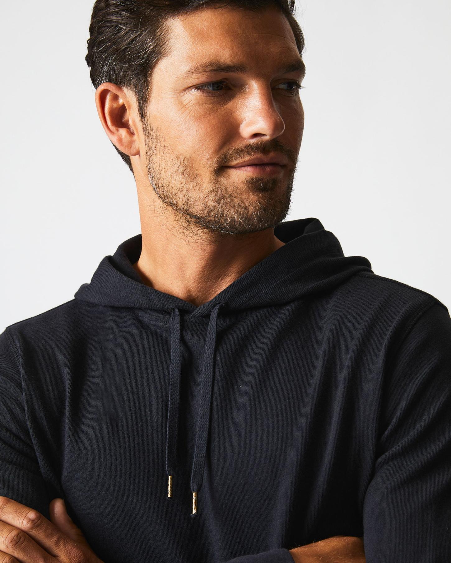 Men Practice Hoodie Black | Billy Reid Sweaters &amp; Sweatshirts