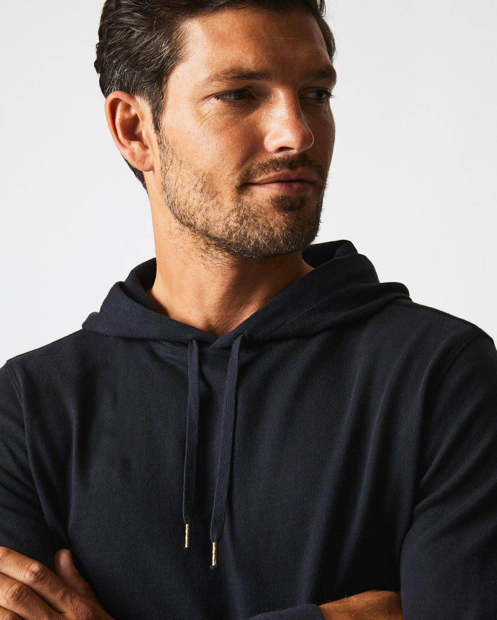 Men Practice Hoodie Black | Billy Reid Sweaters &amp; Sweatshirts