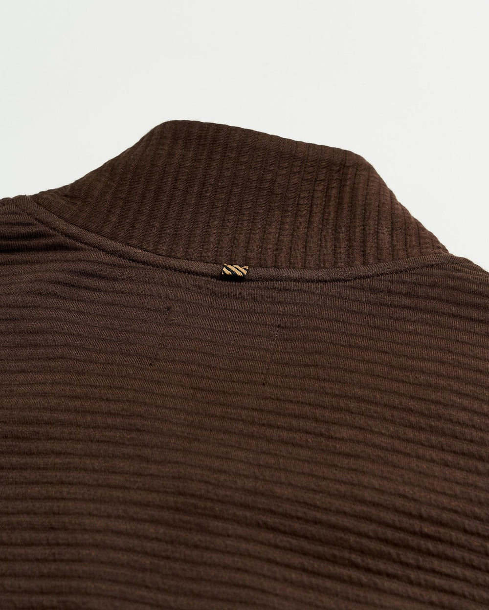 Men Quilted Half Zip Chocolate | Billy Reid Sweaters &amp; Sweatshirts