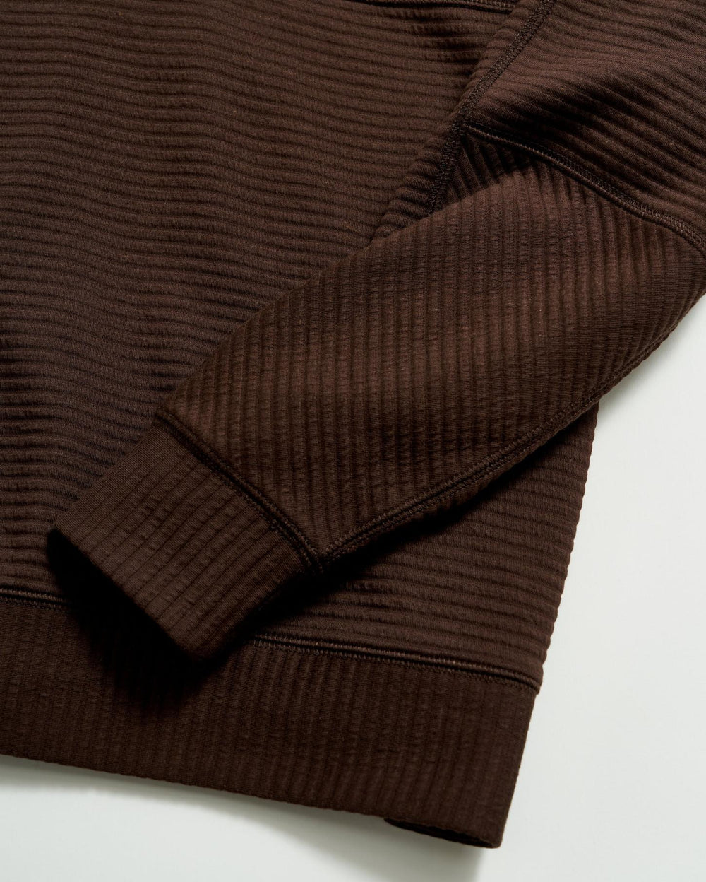 Men Quilted Half Zip Chocolate | Billy Reid Sweaters &amp; Sweatshirts