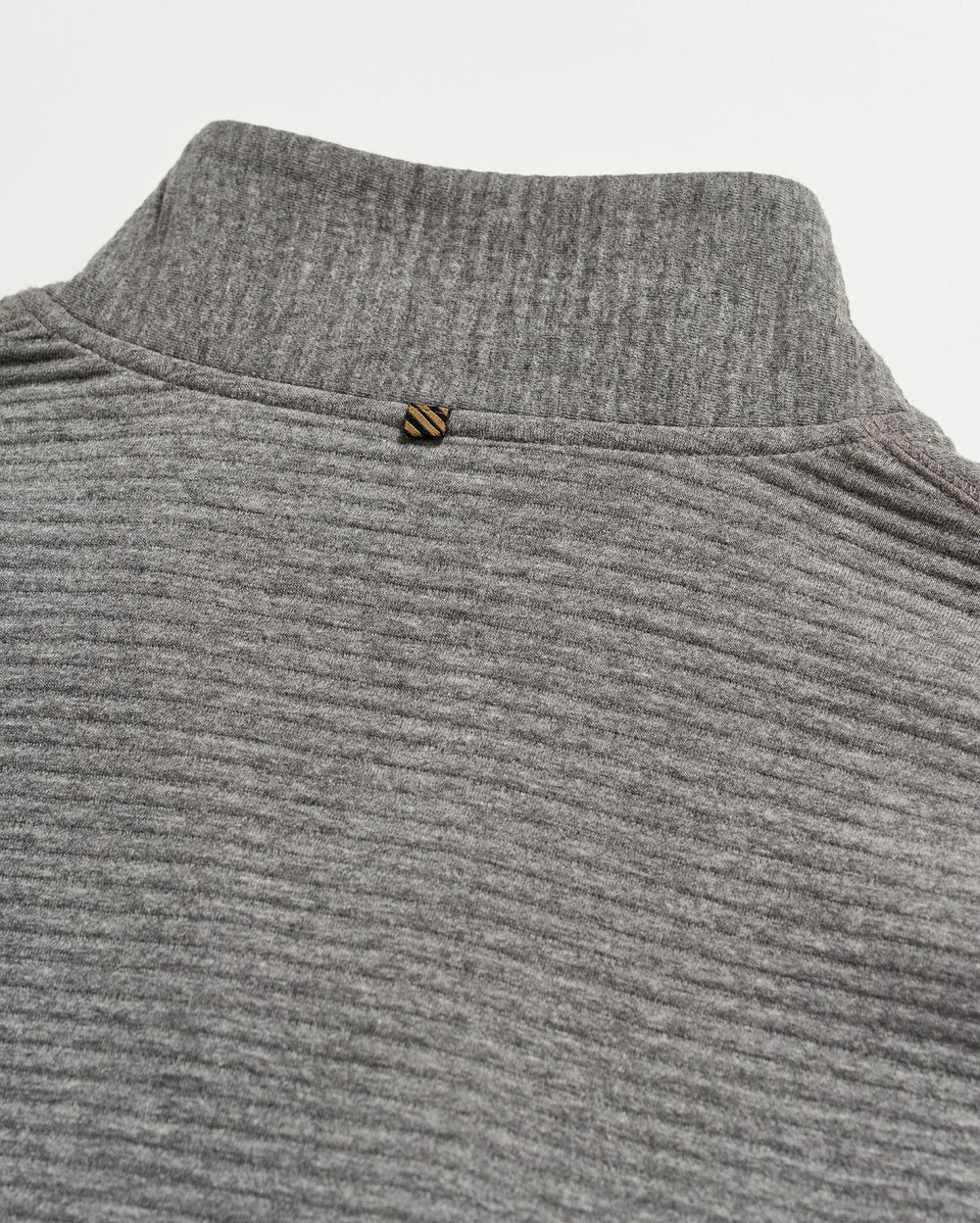 Men Quilted Half Zip Medium Grey | Billy Reid Sweaters &amp; Sweatshirts