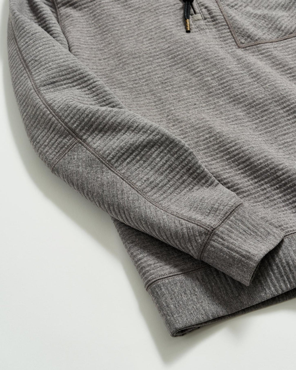 Men Quilted Half Zip Medium Grey | Billy Reid Sweaters &amp; Sweatshirts