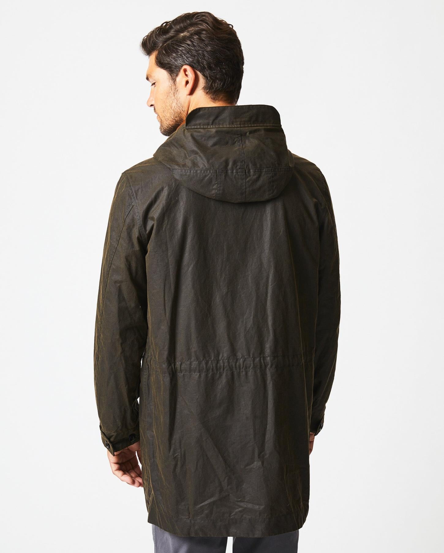 Men Rain Parka Olive | Billy Reid Jackets &amp; Outerwear