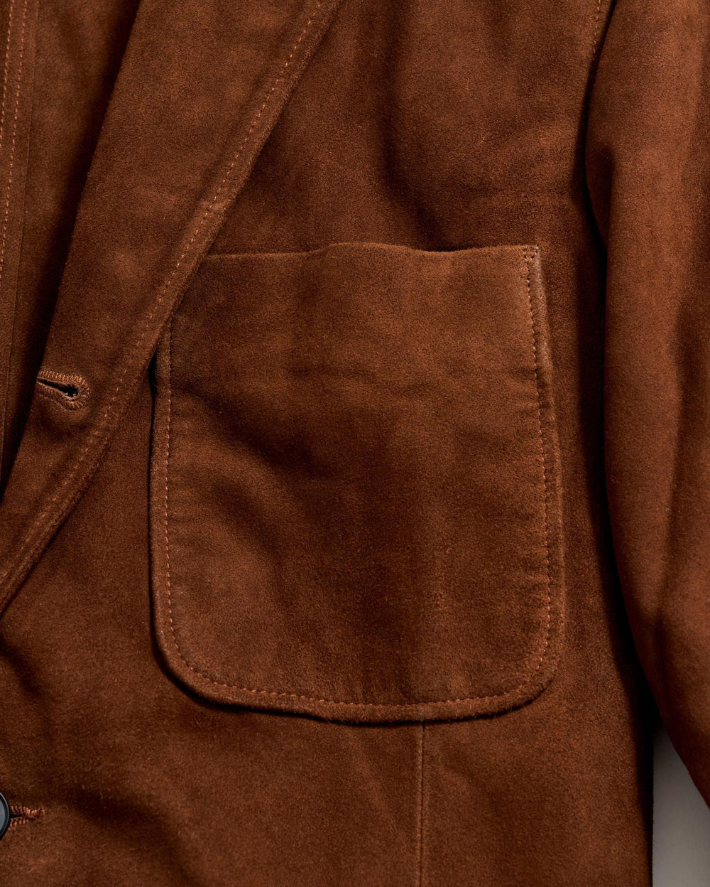 Men Rivermont Suede Jacket Cognac | Billy Reid Suiting