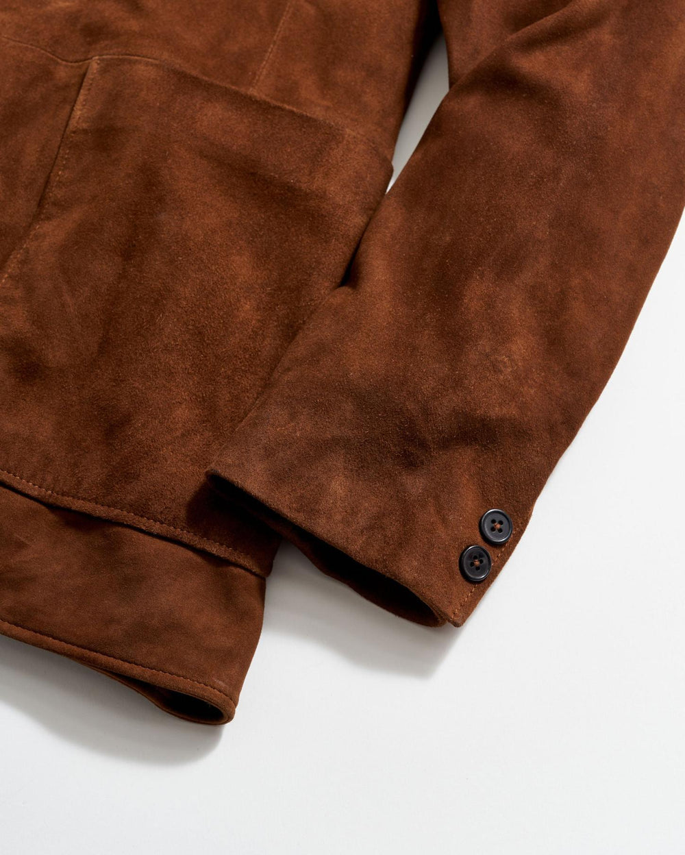 Men Rivermont Suede Jacket Cognac | Billy Reid Suiting