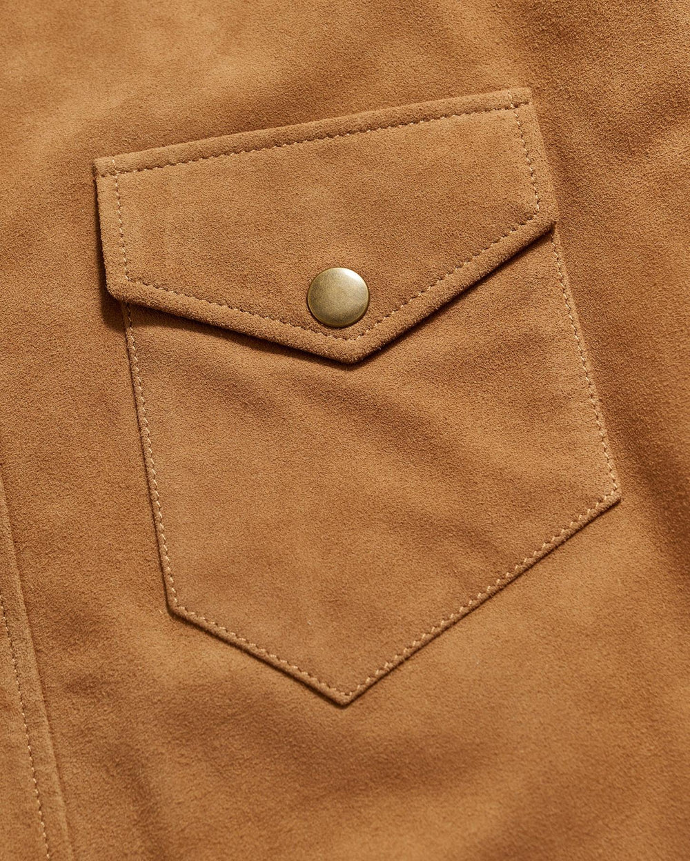 Men Savoy Suede Workshirt Camel | Billy Reid Shirting