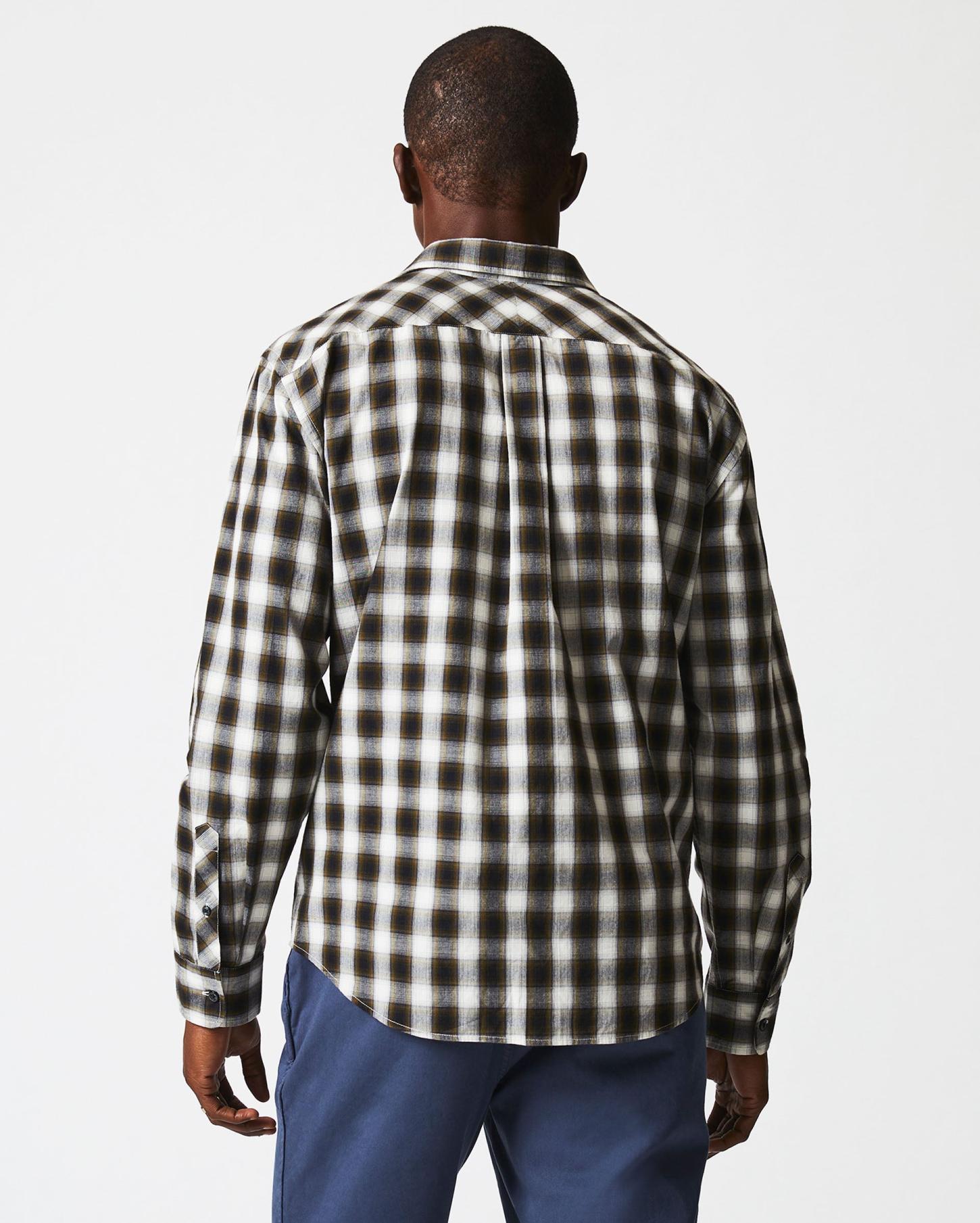 Men Shadow Plaid Tuscumbia Shirt Black/multi | Billy Reid Shirting