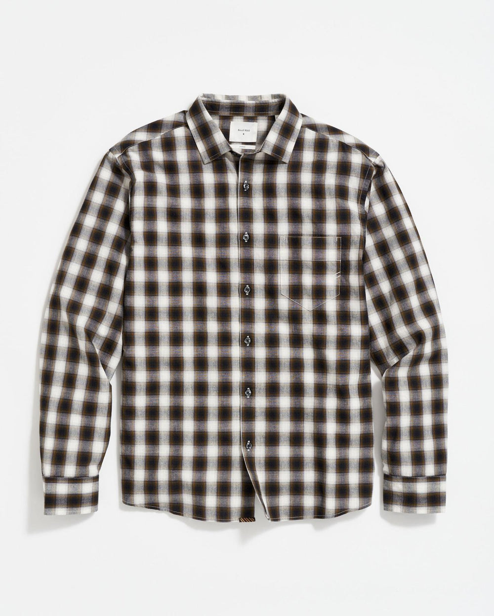 Men Shadow Plaid Tuscumbia Shirt Black/multi | Billy Reid Shirting