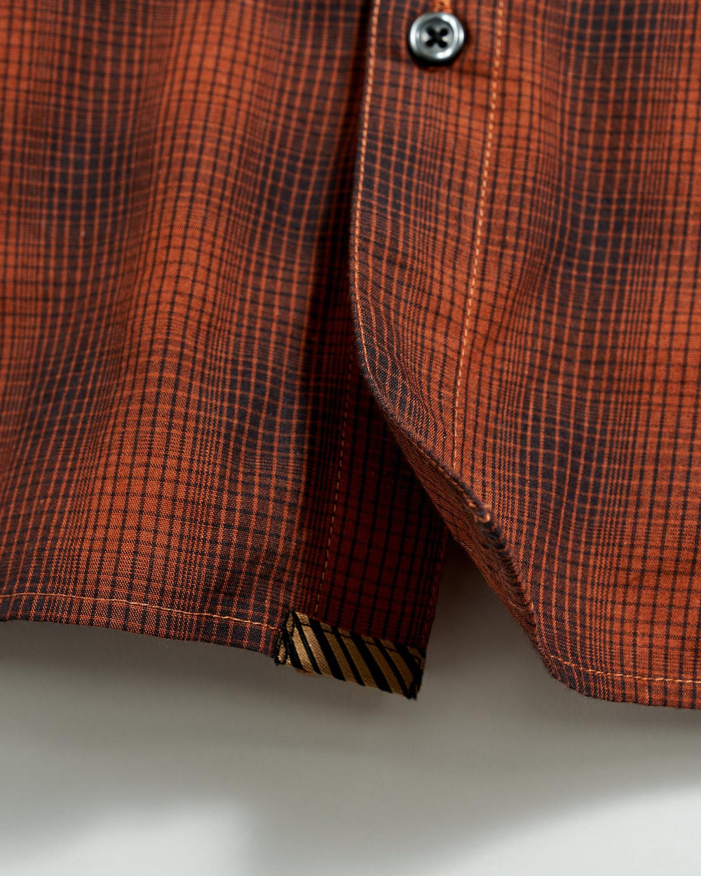Men Shadow Plaid Tuscumbia Shirt Black/rust | Billy Reid Shirting