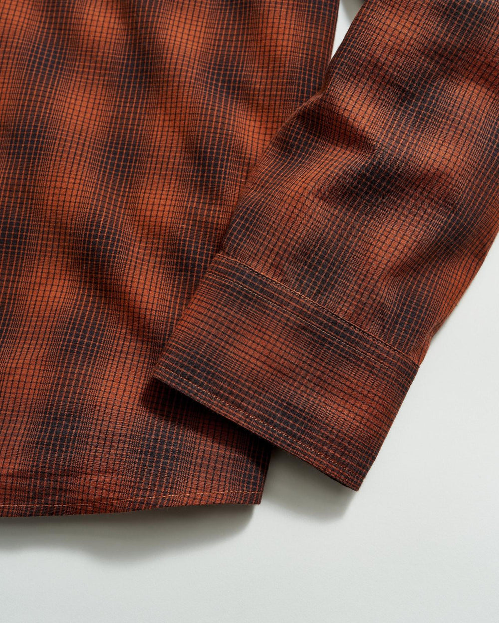 Men Shadow Plaid Tuscumbia Shirt Black/rust | Billy Reid Shirting