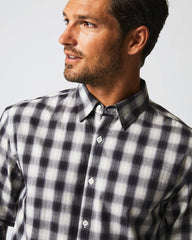 Men Shadow Plaid Tuscumbia Shirt Hidden Bd Black/natural | Billy Reid Shirting