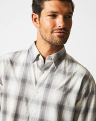 Men Shadow Plaid Tuscumbia Shirt Hidden Bd Grey/natural | Billy Reid Shirting