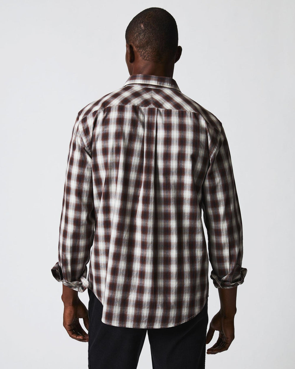 Men Shadow Plaid Tuscumbia Shirt Natural/multi | Billy Reid Shirting
