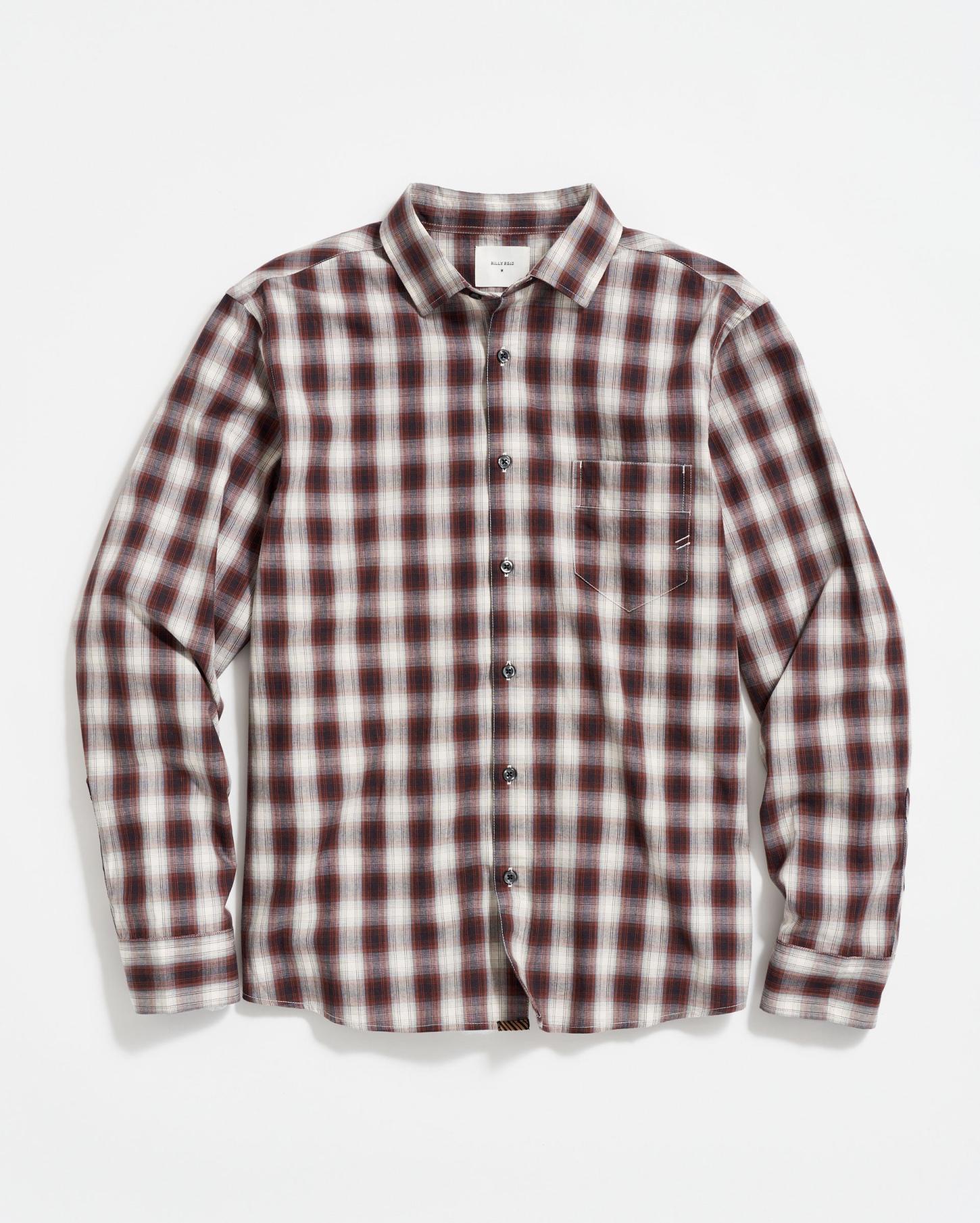 Men Shadow Plaid Tuscumbia Shirt Natural/multi | Billy Reid Shirting