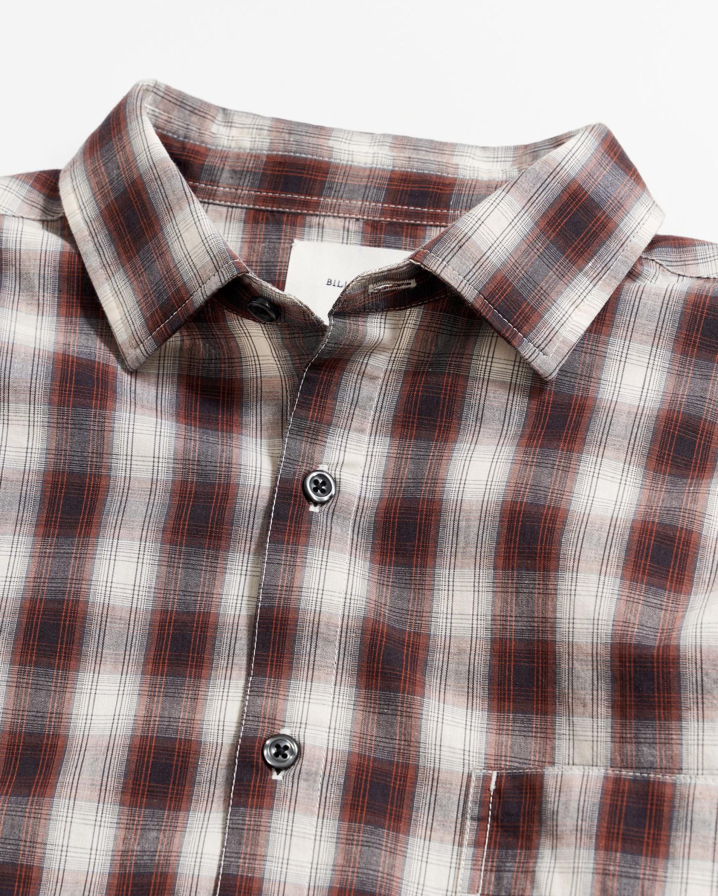 Men Shadow Plaid Tuscumbia Shirt Natural/multi | Billy Reid Shirting