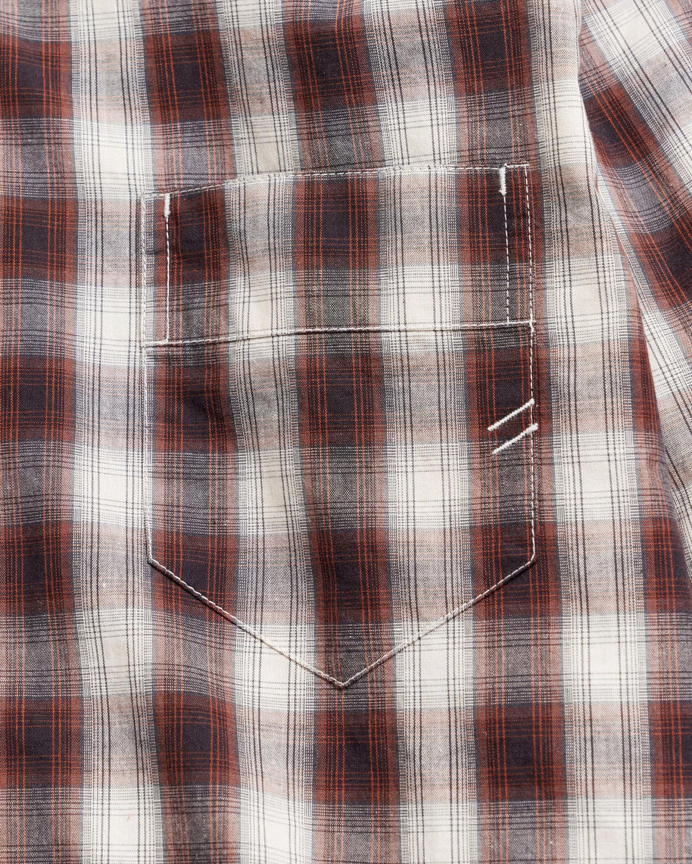 Men Shadow Plaid Tuscumbia Shirt Natural/multi | Billy Reid Shirting
