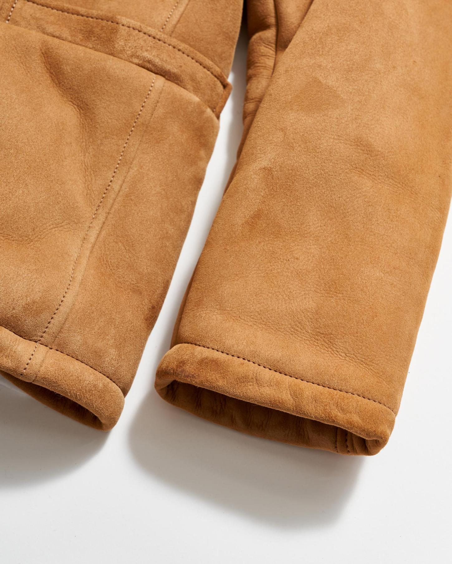 Men Shearling Bond Peacoat Honey | Billy Reid Jackets &amp; Outerwear