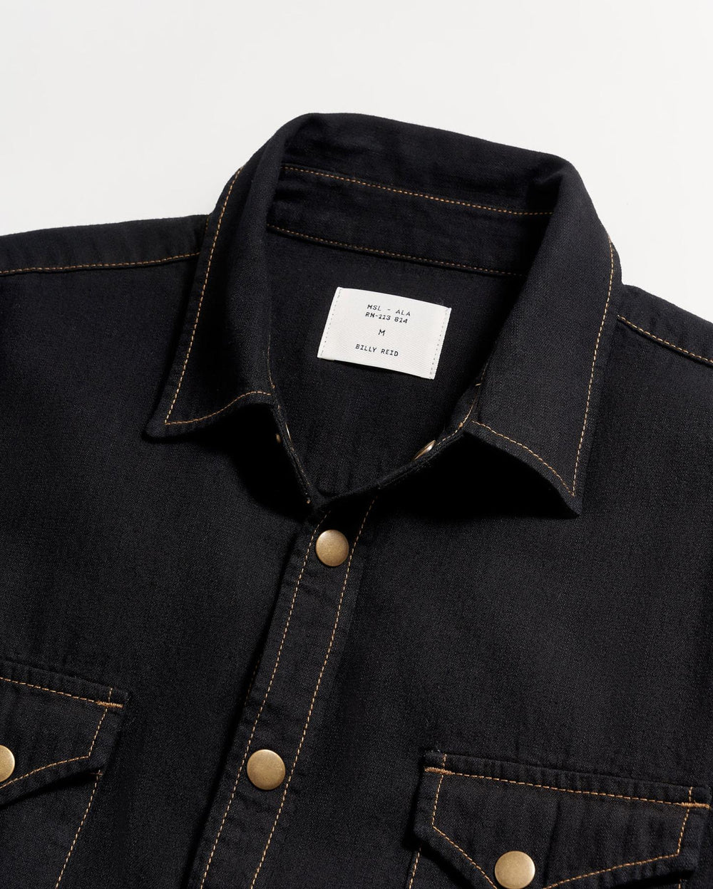 Men Shoals Denim Shirt Black | Billy Reid Shirting