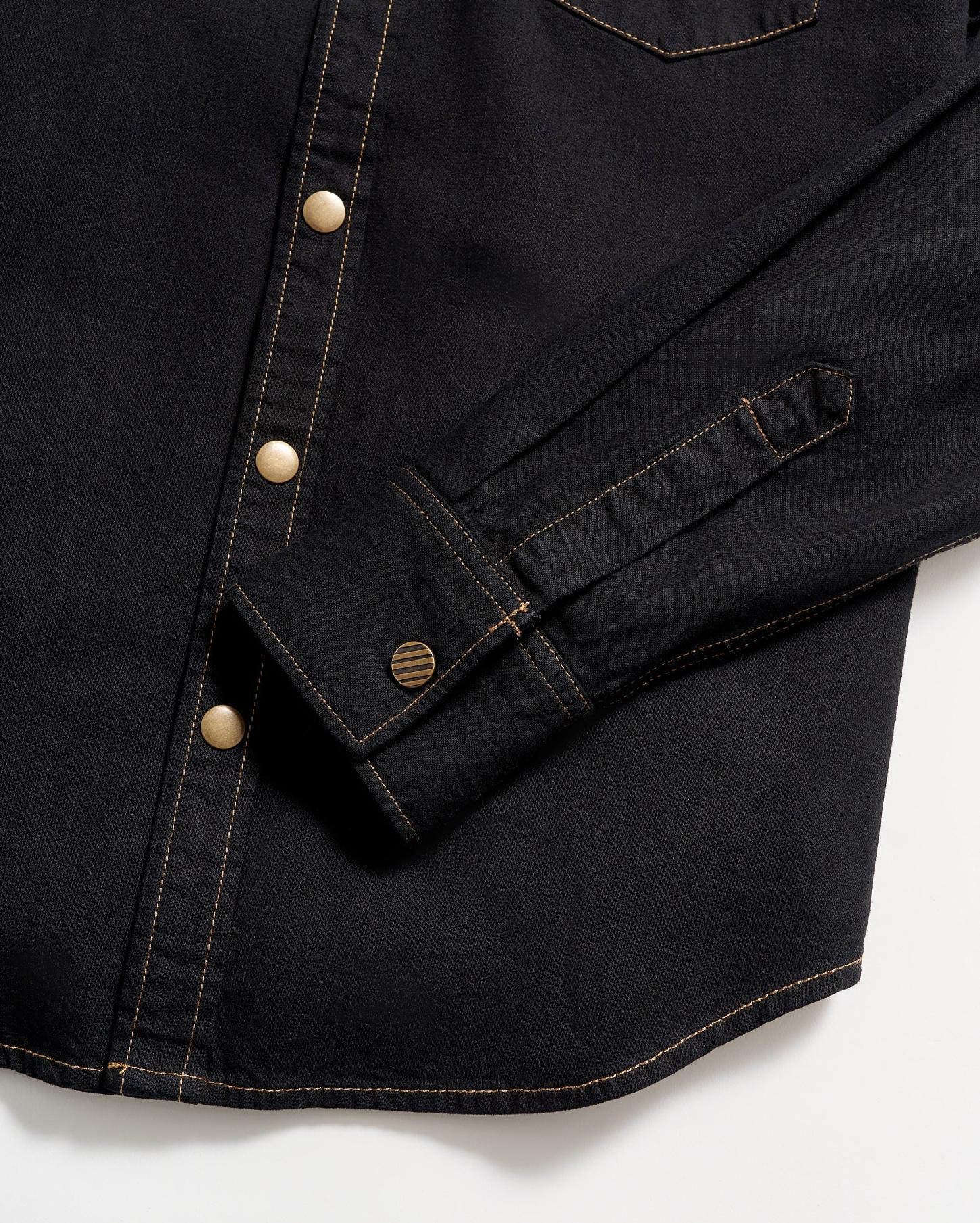 Men Shoals Denim Shirt Black | Billy Reid Shirting