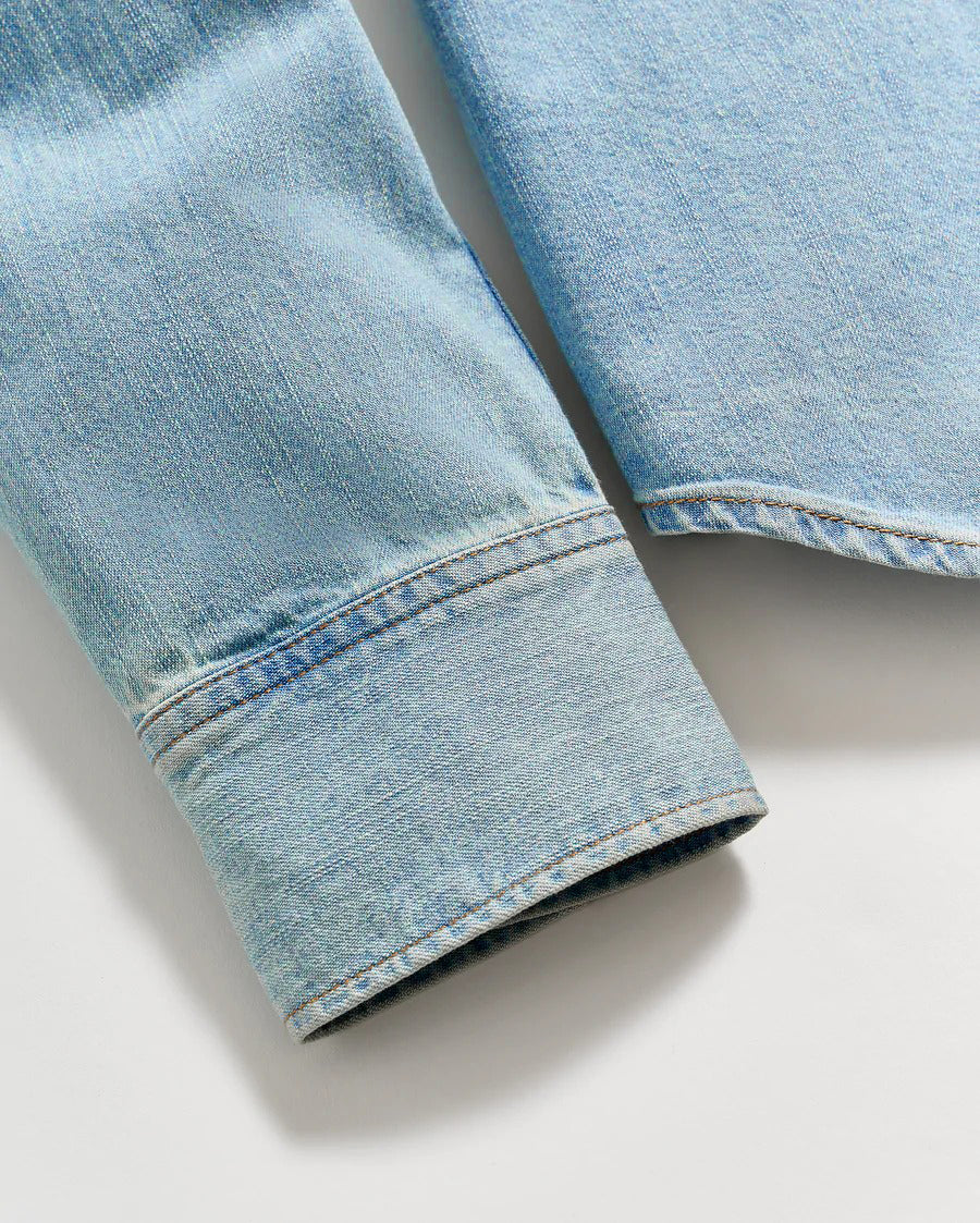 Men Shoals Denim Shirt Denim Wash | Billy Reid Shirting