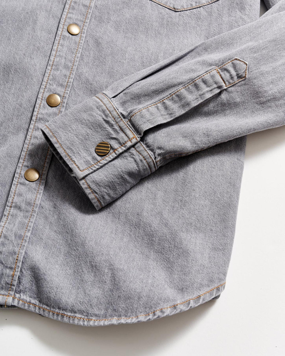 Men Shoals Denim Shirt Grey Wash | Billy Reid Shirting