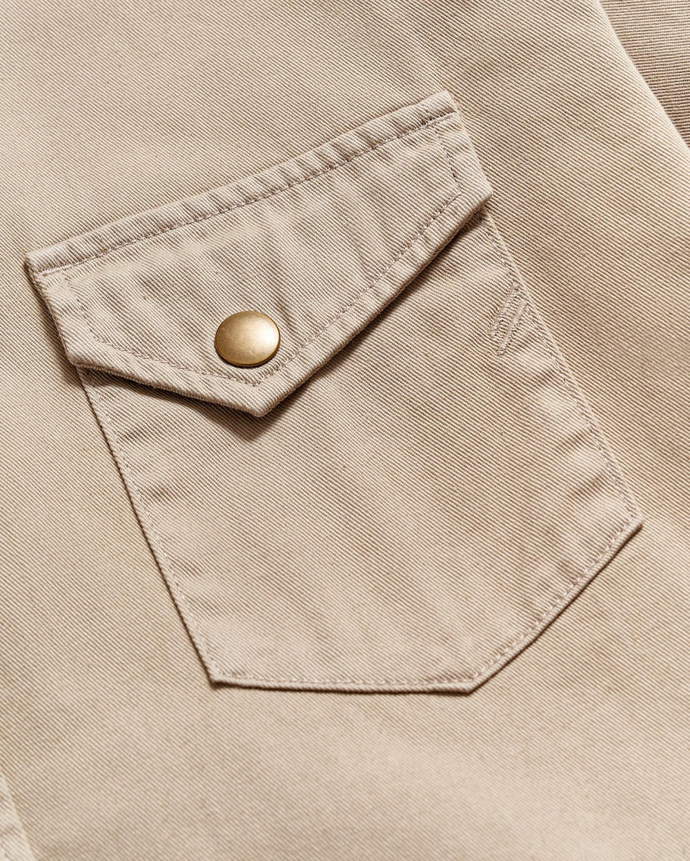 Men Shoals Twill Shirt Khaki | Billy Reid Shirting