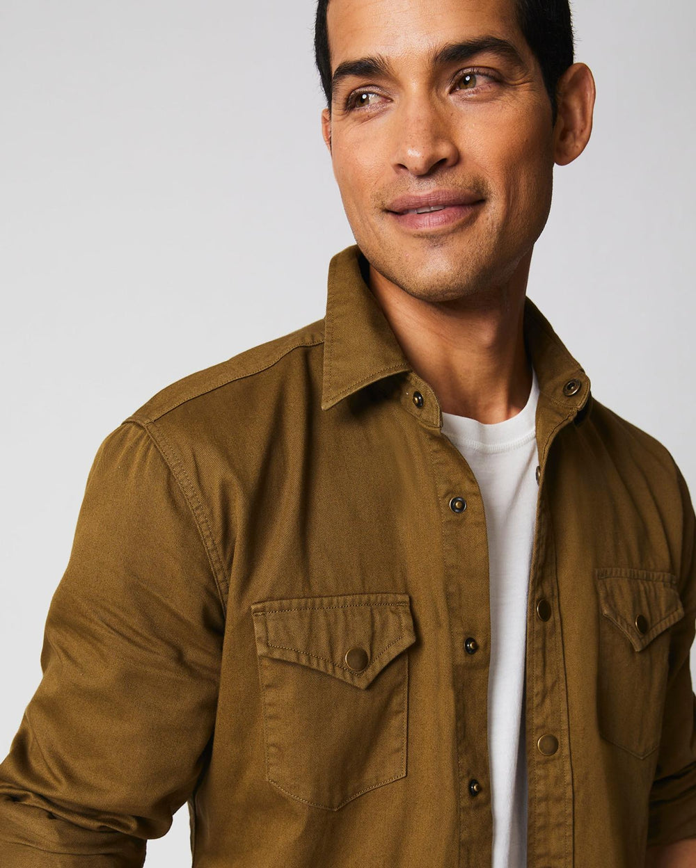 Men Shoals Twill Shirt Slate Green | Billy Reid Shirting