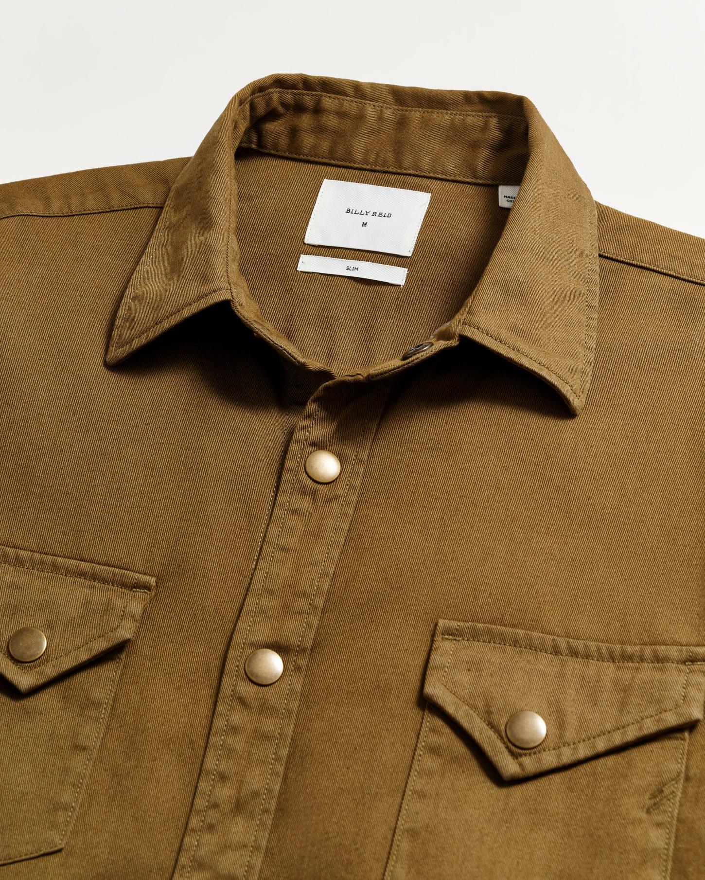 Men Shoals Twill Shirt Slate Green | Billy Reid Shirting