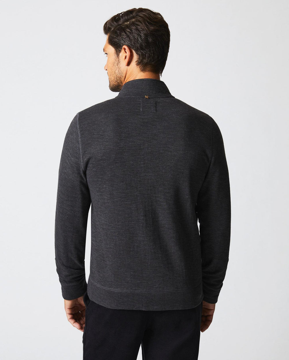 Men Slub Cotton Cardigan Black | Billy Reid Sweaters &amp; Sweatshirts