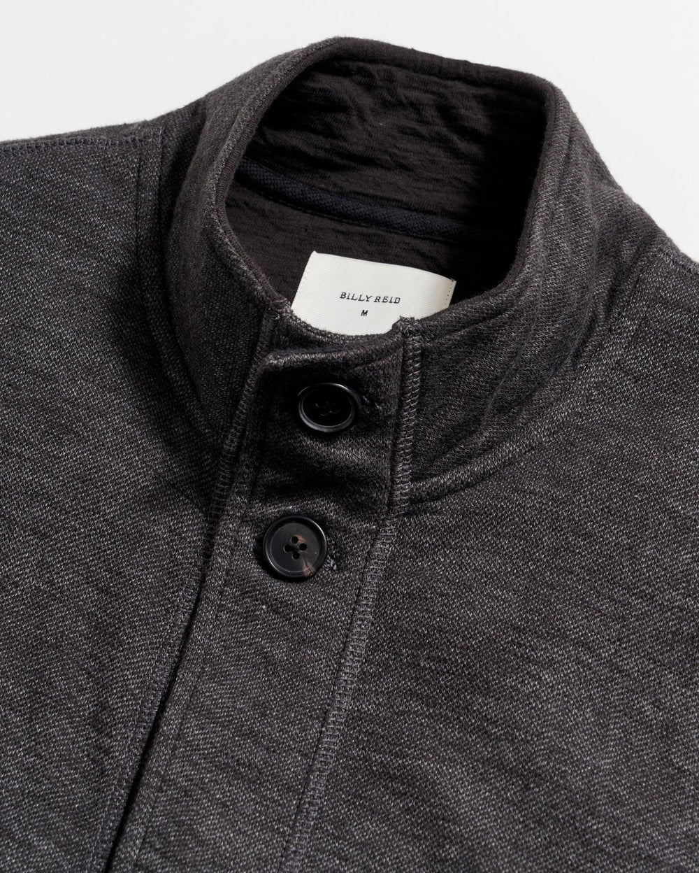 Men Slub Cotton Cardigan Black | Billy Reid Sweaters &amp; Sweatshirts