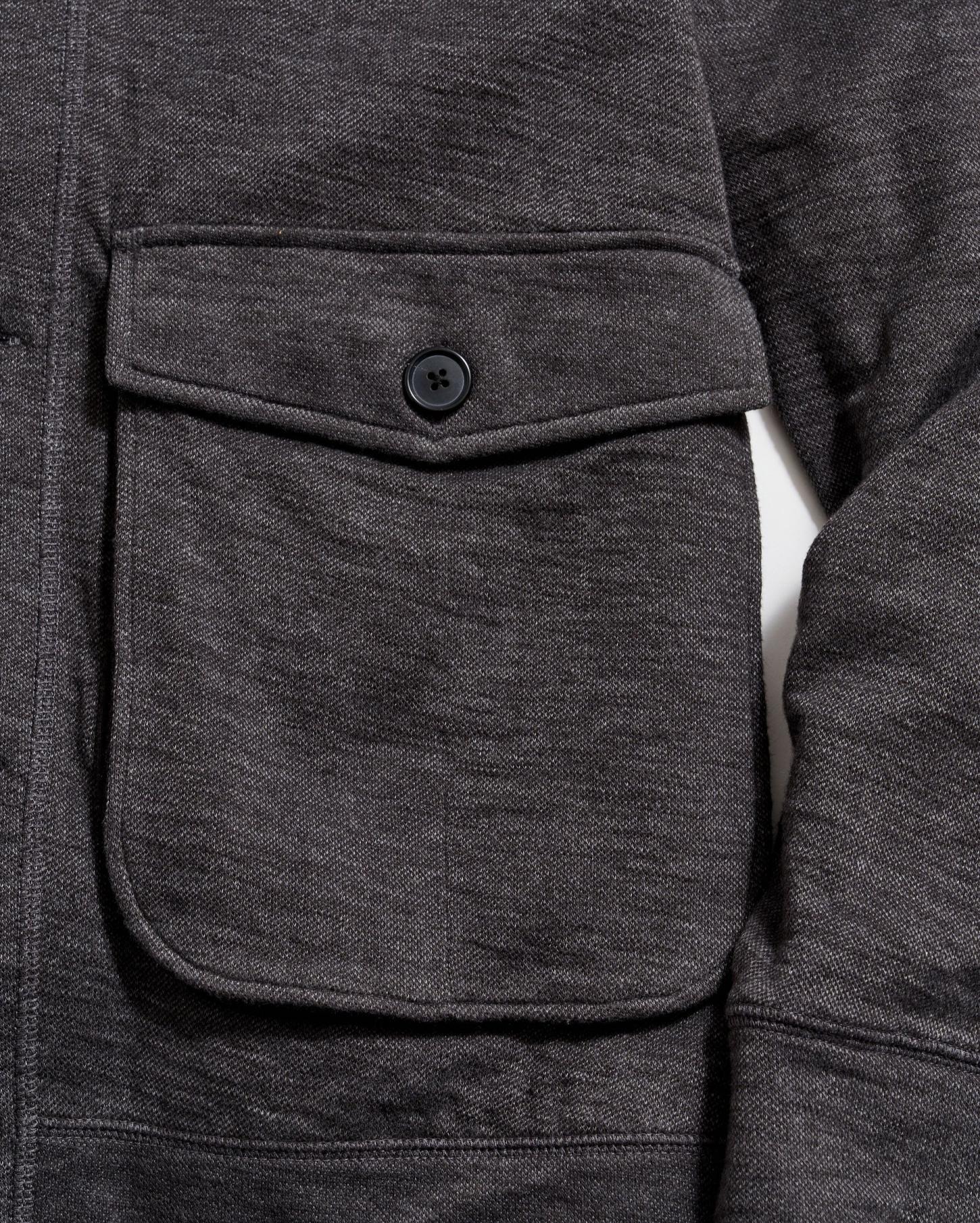 Men Slub Cotton Cardigan Black | Billy Reid Sweaters &amp; Sweatshirts