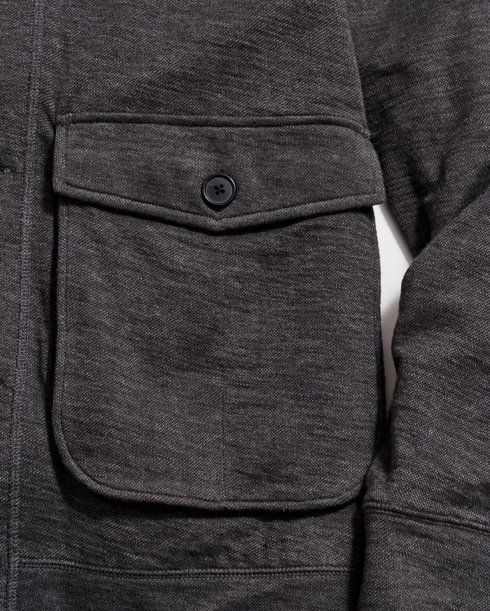 Men Slub Cotton Cardigan Black | Billy Reid Sweaters &amp; Sweatshirts