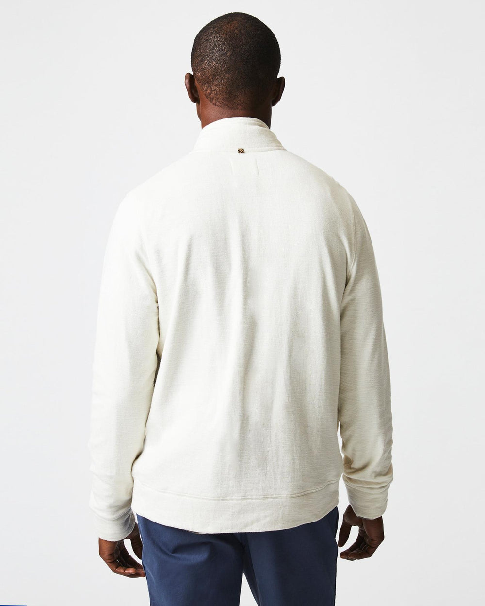 Men Slub Cotton Cardigan Tinted White | Billy Reid Sweaters &amp; Sweatshirts