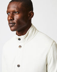 Men Slub Cotton Cardigan Tinted White | Billy Reid Sweaters &amp; Sweatshirts