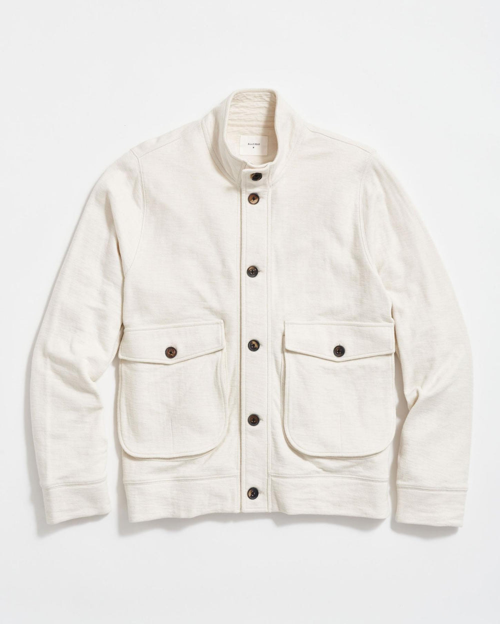 Men Slub Cotton Cardigan Tinted White | Billy Reid Sweaters &amp; Sweatshirts