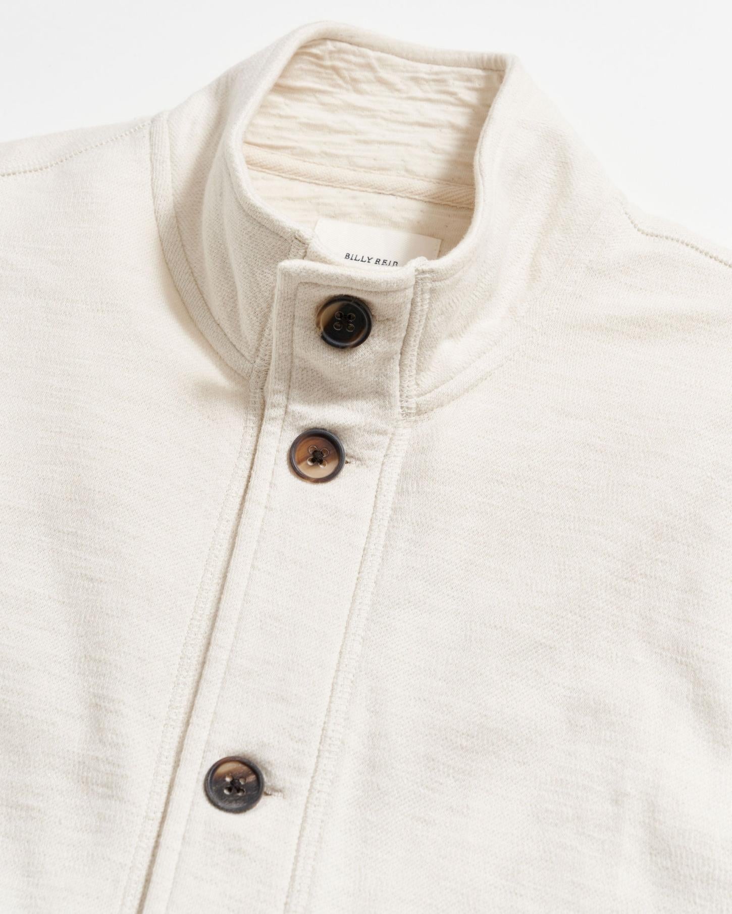 Men Slub Cotton Cardigan Tinted White | Billy Reid Sweaters &amp; Sweatshirts