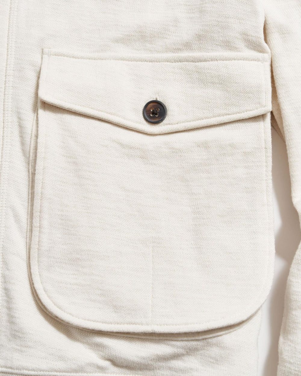 Men Slub Cotton Cardigan Tinted White | Billy Reid Sweaters &amp; Sweatshirts