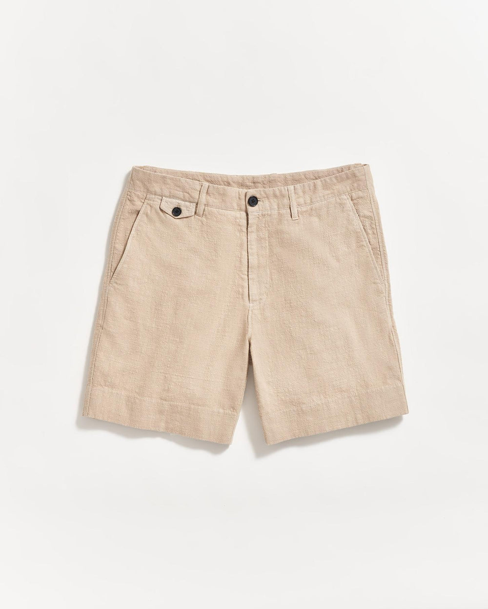 Men Slub Cotton Short Khaki | Billy Reid Bottoms