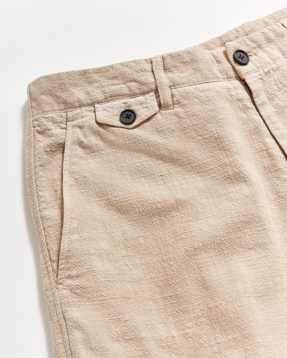 Men Slub Cotton Short Khaki | Billy Reid Bottoms
